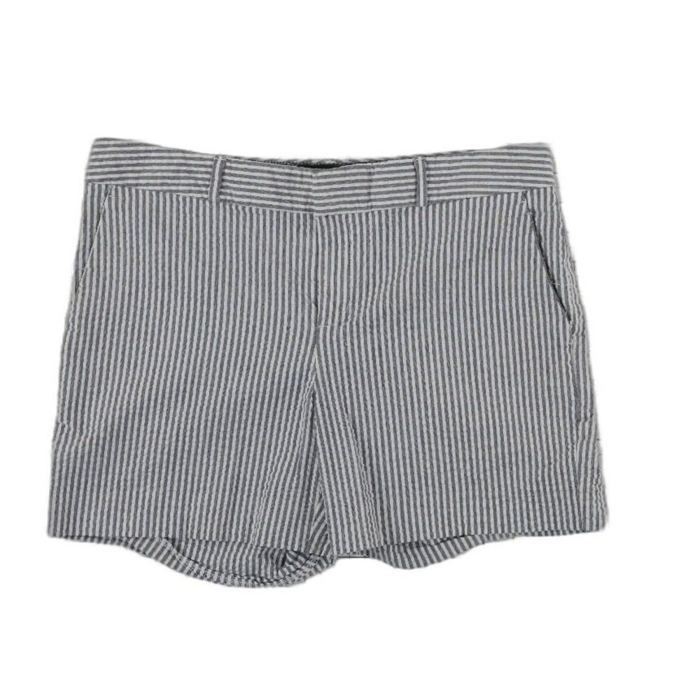 Banana Republic Seersucker Shorts Women's Size 2 Blue White‎ Striped Preppy